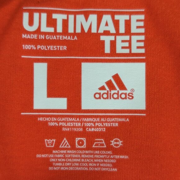 Adidas Miami Hurricanes Large Sideline Quarter-Zip Pullover - Picture 3 of 8